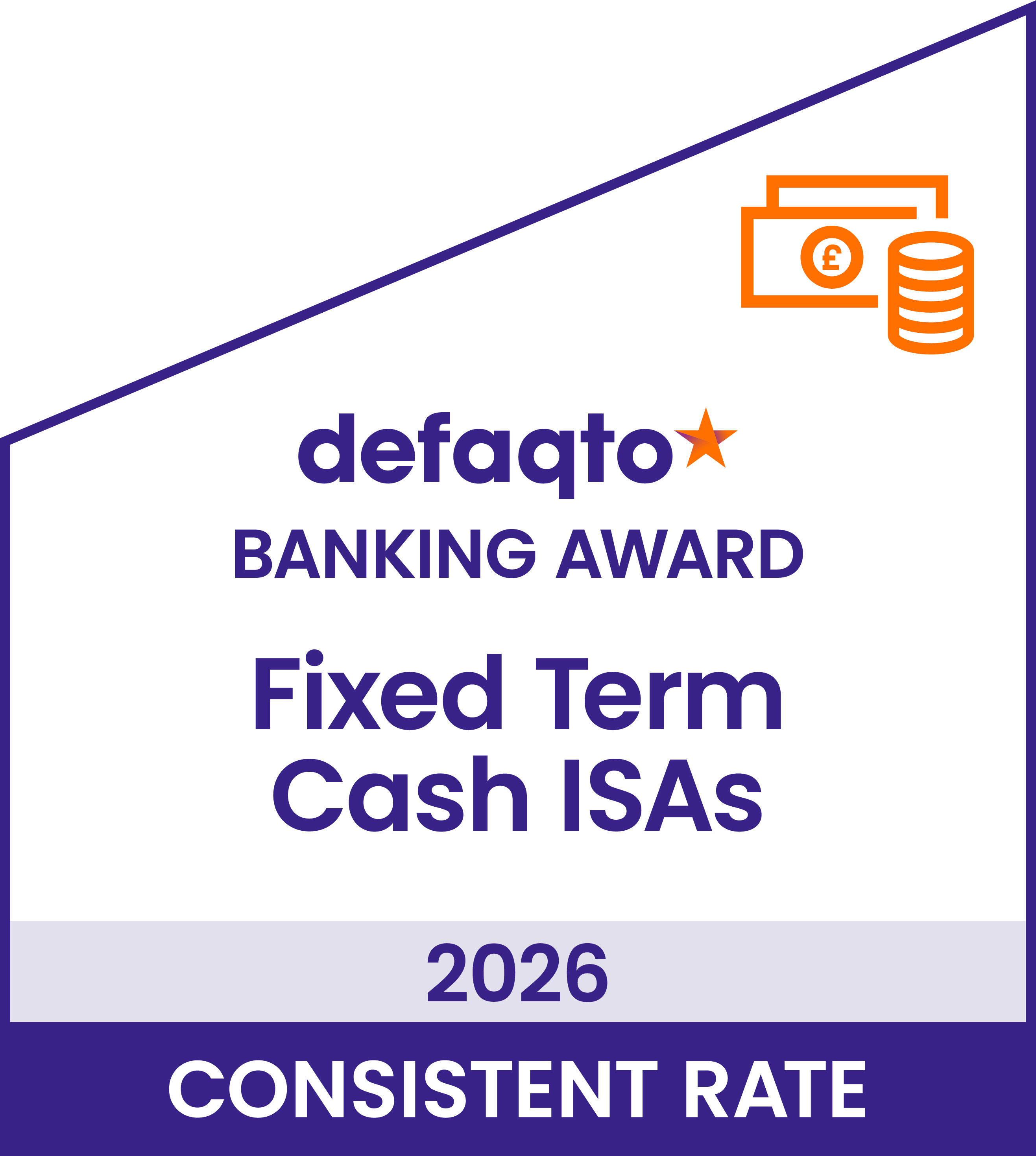 Defaqto Banking Award 2026 Fixed Term Cash ISAs