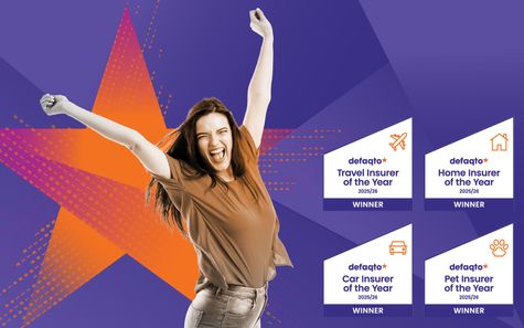 Defaqto Insurer of the Year Awards 2025 4 winner badges