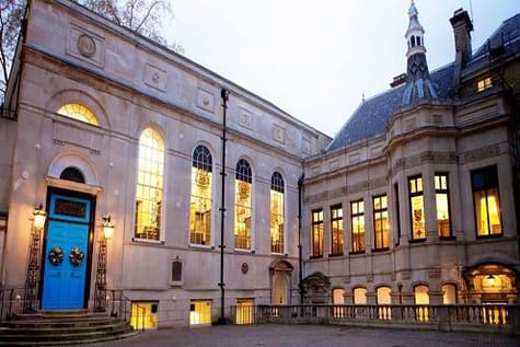 Stationers Hall lights on