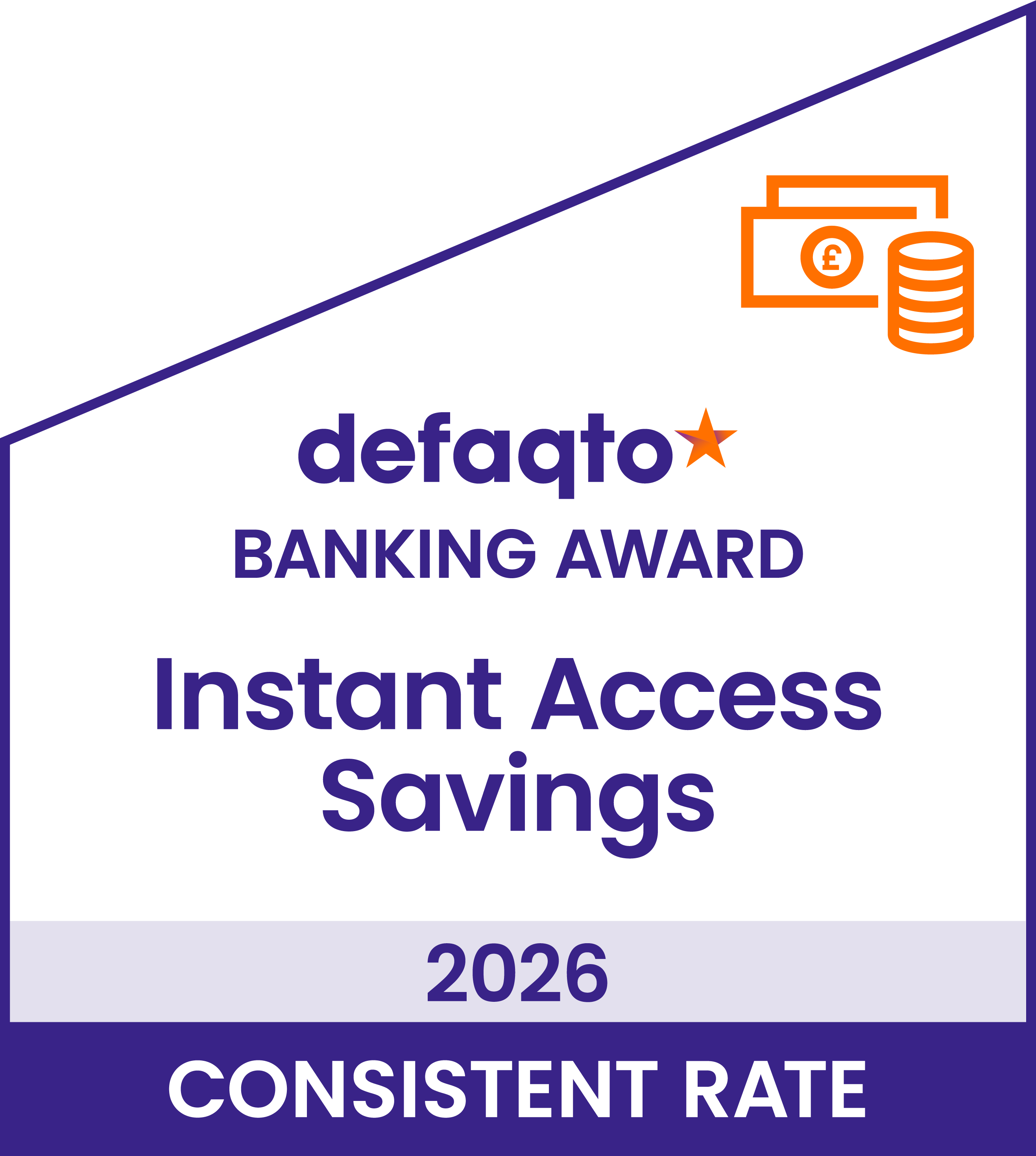 Defaqto Banking Award 2026 Instant Access Savings