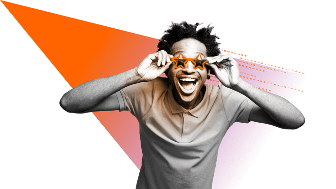 Defaqto imagery cut outs with stars shards RGB Defaqto star glasses